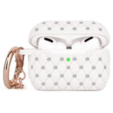 V-Moro Airpods Pro Case, Accessories Bling TPU Case with Shiny Crystal/Keychain White