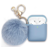 V-Moro Airpod Case Cover for Apple Airpods 2&1 Charging Case, Cute Air Pods Silicone Protective Accessories Cases/Keychain/Pompom