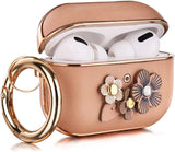 Airpods pro case flower style leather earphone case