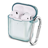 Airpods Pro TPU transparent cover with carabiner transparent split