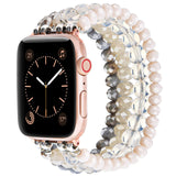 Apple Watch band 8cm gray stone beads