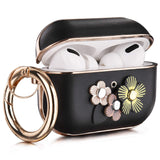 Airpods pro case flower style leather earphone case