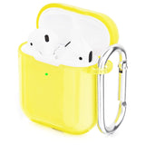 Airpods Pro TPU transparent cover with carabiner transparent split