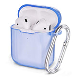 Airpods Pro TPU transparent cover with carabiner transparent split