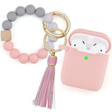 Airpods Case of silicone earphone sets with bracelet beads