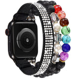 Apple Watch band 8cm gray stone beads