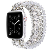 Apple Watch band 8cm gray stone beads