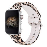 Apple Watch Band 41mm 40mm 38mm, Fadeless Pattern Printed Floral Bands Silicone Replacement